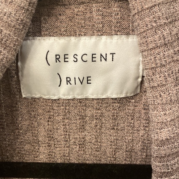 ( RESCENT  ) RIVE long ribbed tie front cardigan - Picture 2 of 5